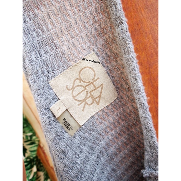 Chaser pale gray oversized thermal knit ✨ - Picture 5 of 6